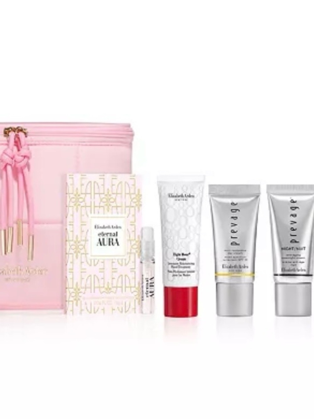 Elizabeth Arden 7-Pc Luxury Gift Set | Prevage Serums + Eight Hour Cream + Pink